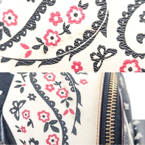 COACH Mini Charlie Backpack In Butterfly Print Thunder - Picture 8 of 15